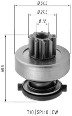 Pinion, starter